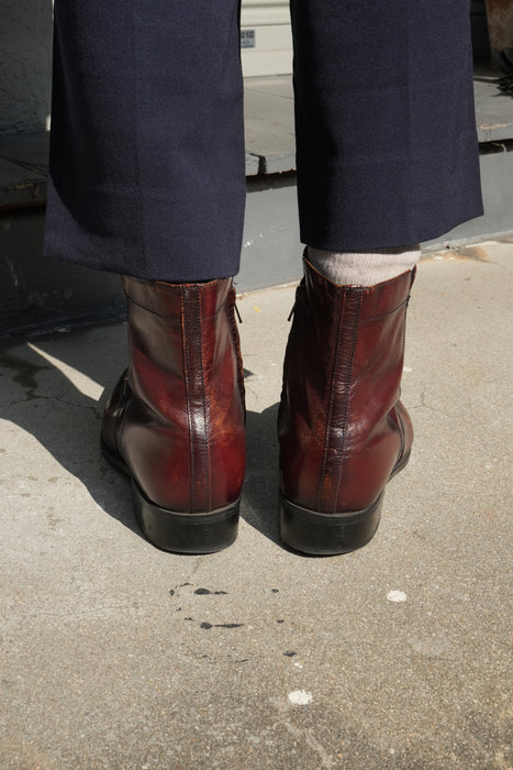 90s FLORSHEIM U tip sidezip boots