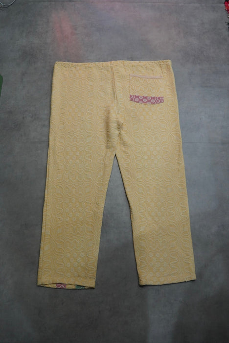 cotton jaquard pants