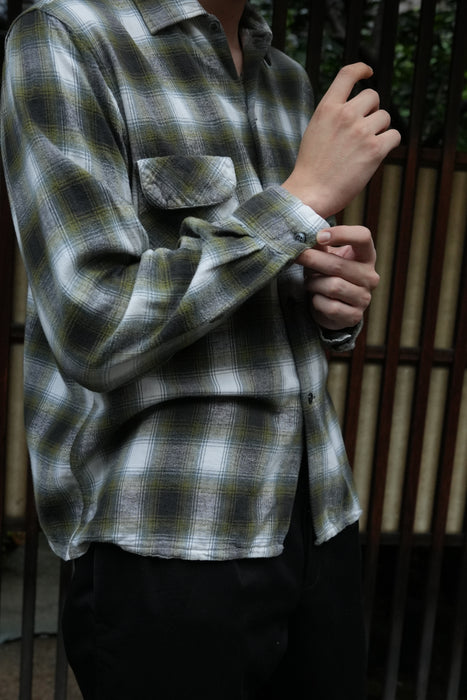 60s Sears printed flannel shirt