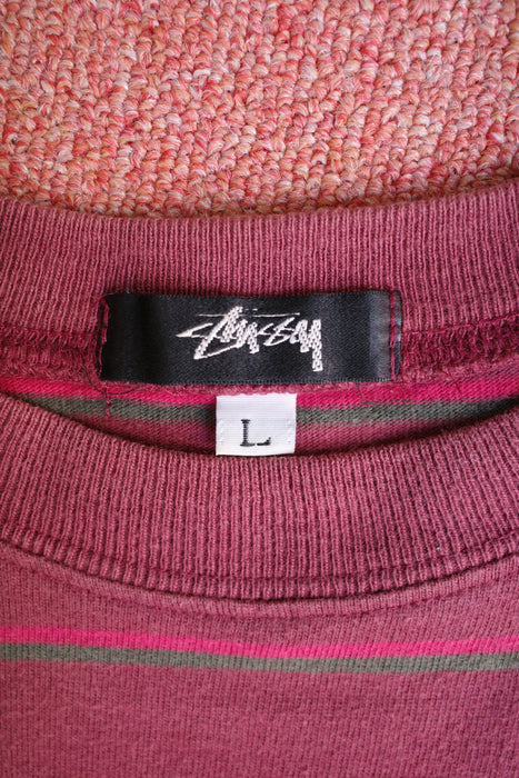 80s STUSSY multi border tee