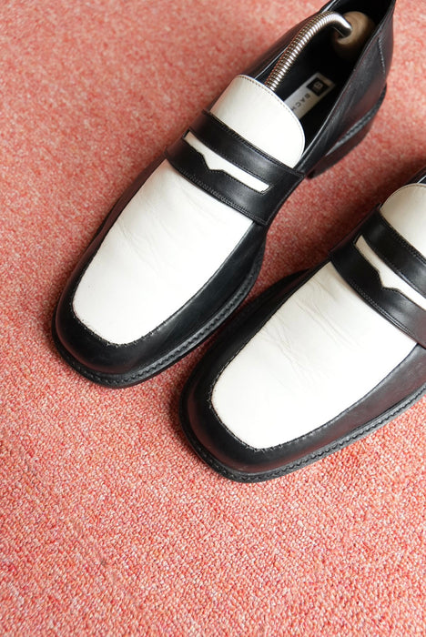 90s BACHRACH 2-tone penny loafer