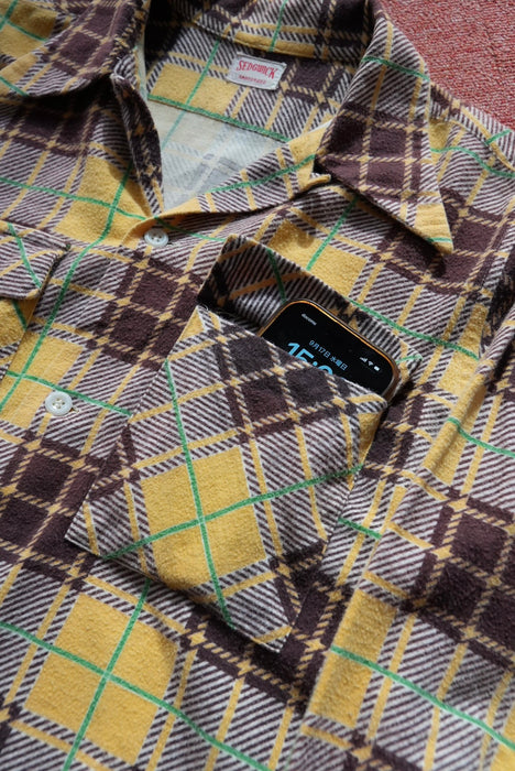 4.50s SEDGWICK print flannel shirt