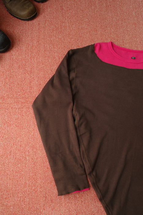 NAM Banana Ensemble Tee Brown/Pink size1