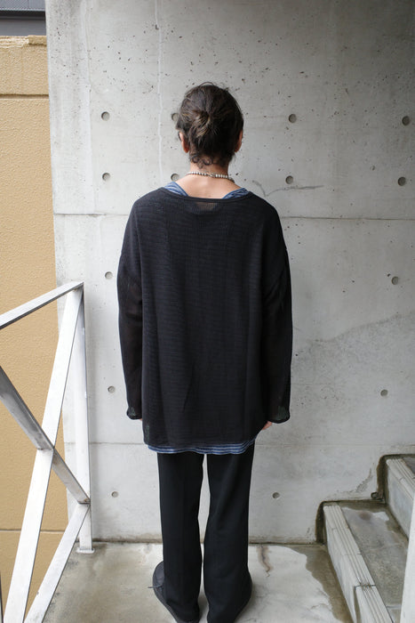 HAPPYEND mesh tee black