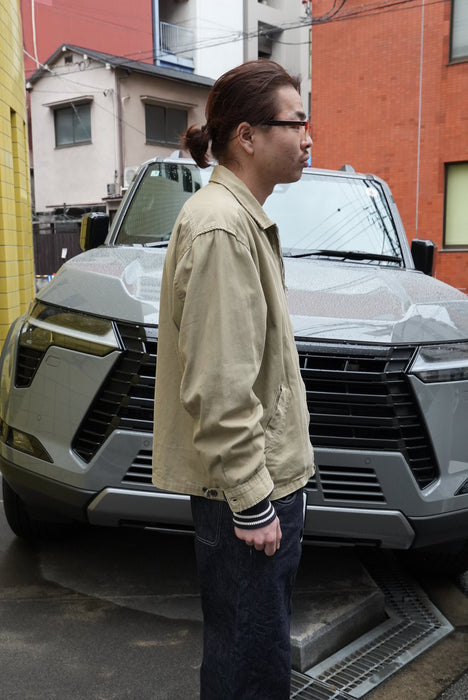 80s STUSSY cotton sports jacket