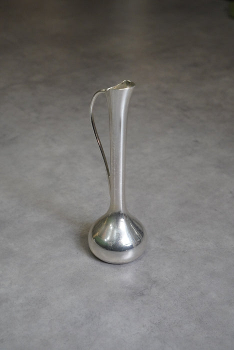 silver bud vase