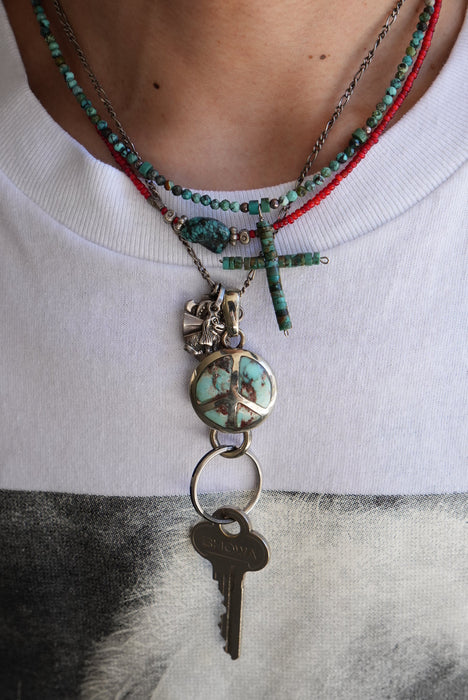 handmade silver charm "peace"