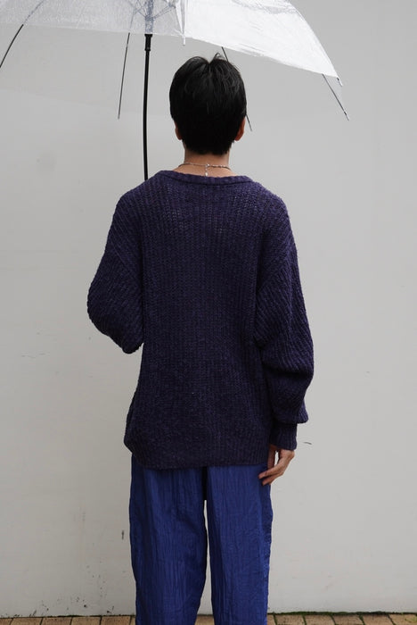 90s low-gauge linen knit