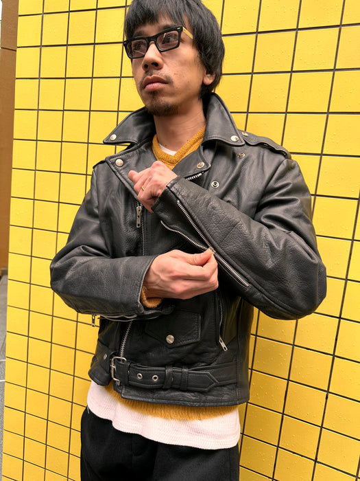 Louis dowble breasted leather riders