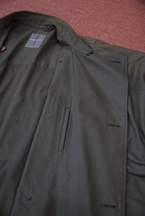 80s ISSEY MIYAKE oild cotton WIND COAT