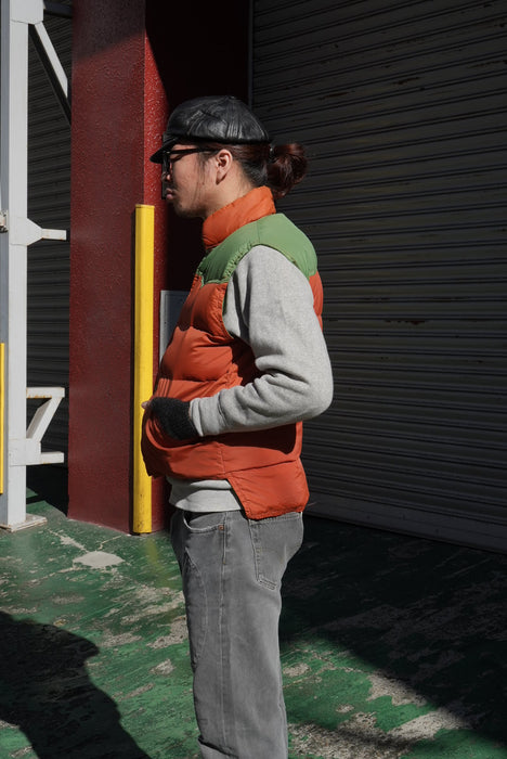 80s 2tone goosedown vest