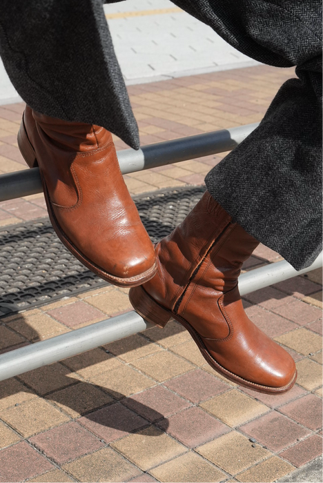 70s FRYE zip roper boots