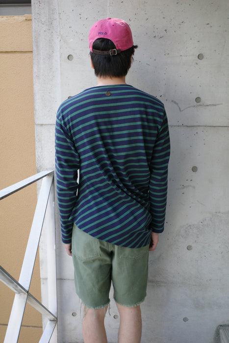 NAM Banana Basque Shirts NAVY/GREEN size1