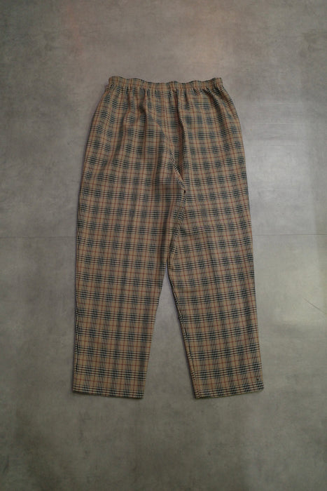 90s ALFRED DUNNER tartan easy pants