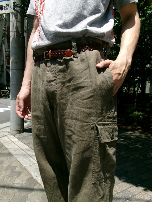 00s BANANA REPUBLIC linen cargo pants