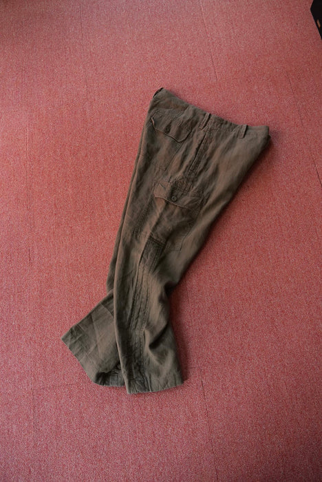 00s BANANA REPUBLIC linen cargo pants
