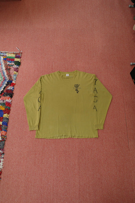 90s YAGA print long sleeve tee
