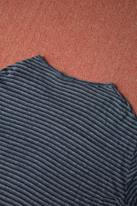 90s Ralph Lauren linen×cotton border tee