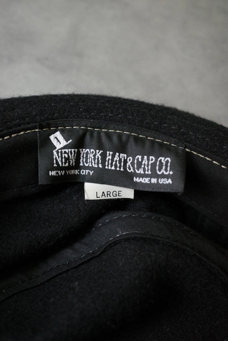 90s NEWYORK HAT wool porkpie hat