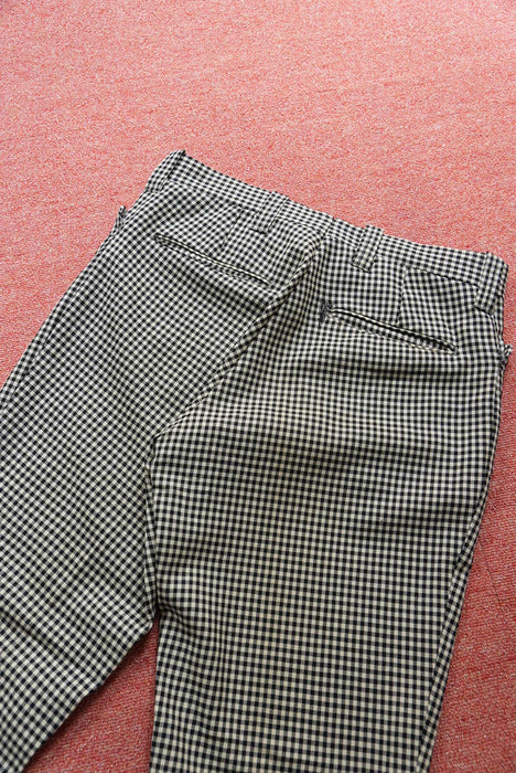 6.70s Don Poker gingham tapered slacks