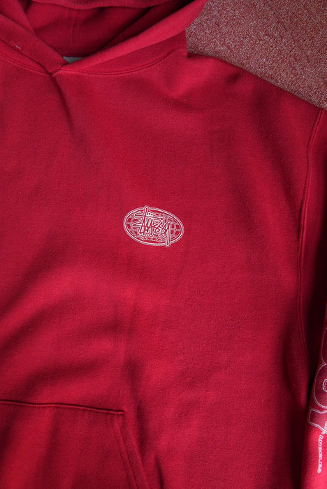 STUSSY world logo hoodie