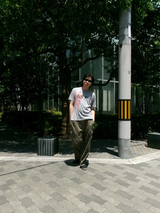 90s 中国長城 hand stitch tee