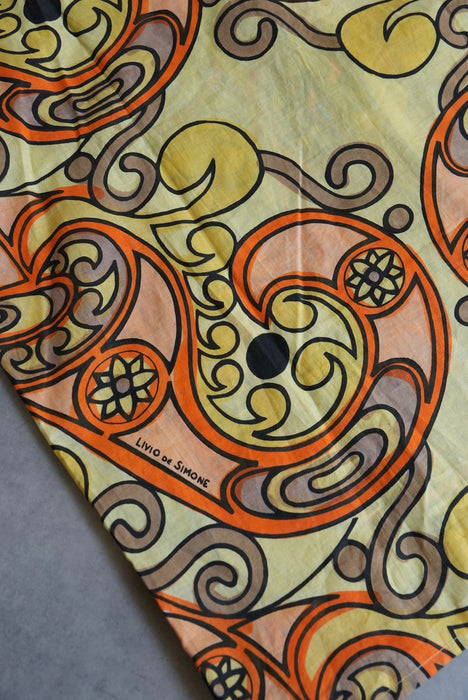 80s LIVIO DE SIMONE tribalpattern shirts