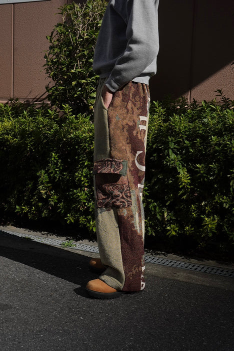 remake jaquard cargo pants