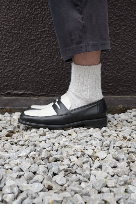 90s BACHRACH 2-tone penny loafer