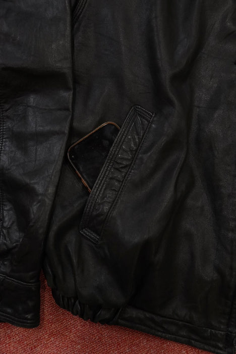 90s TOMMY HILIGER leather jacket
