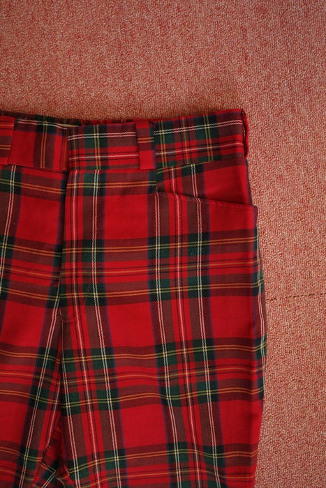 70s Tailor's Bench tartan check slacks