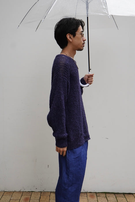 90s low-gauge linen knit