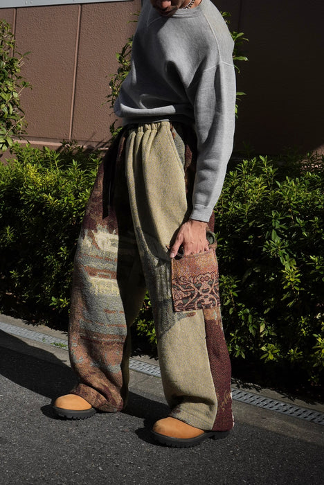 remake jaquard cargo pants