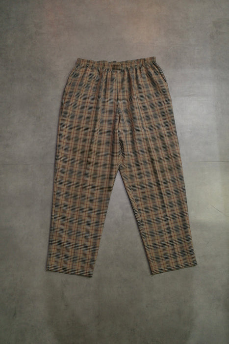 90s ALFRED DUNNER tartan easy pants