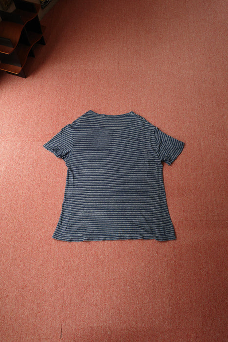 90s Ralph Lauren linen×cotton border tee