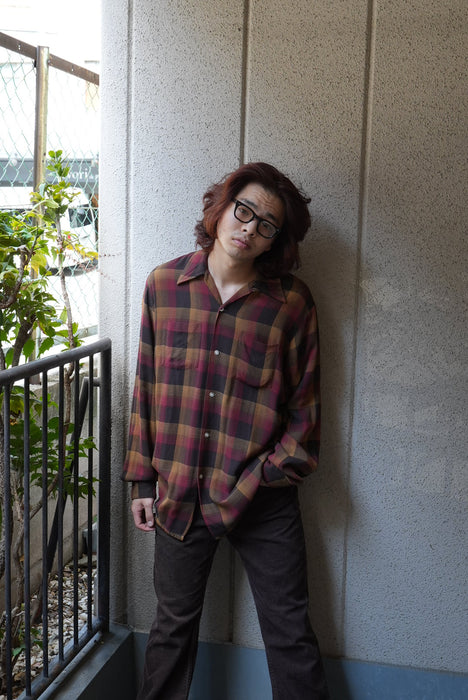 70s TOWN CRAFT rayon shirts