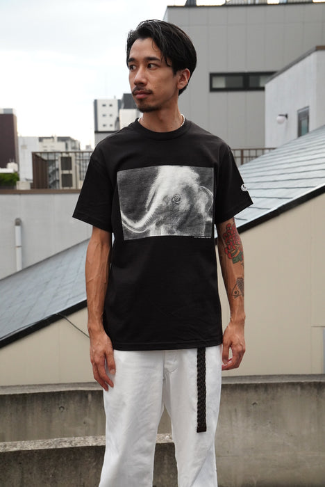 432 象の叫びtee black M