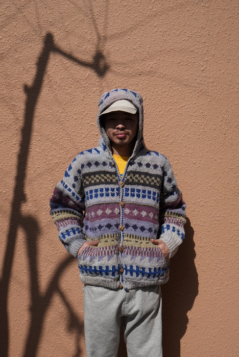 80s Foreign Affair Ecuador knit hoodie