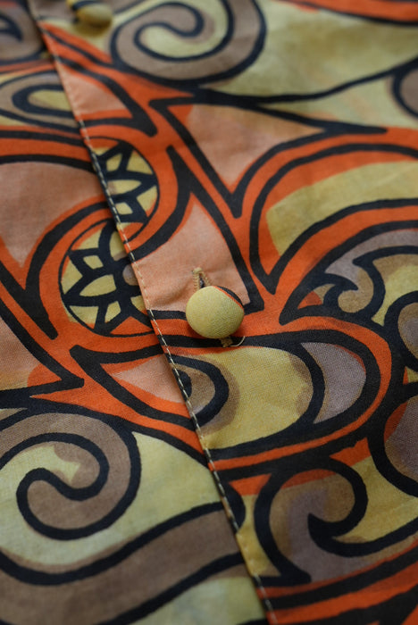 80s LIVIO DE SIMONE tribalpattern shirts