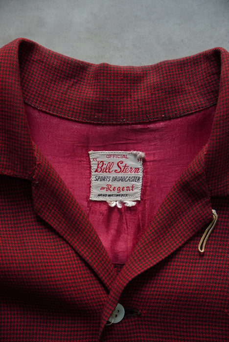 50s Regent houndstooth rayon