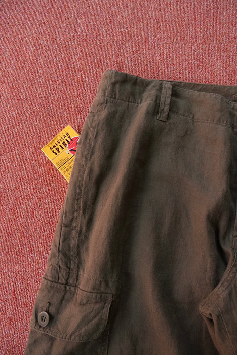 00s BANANA REPUBLIC linen cargo pants