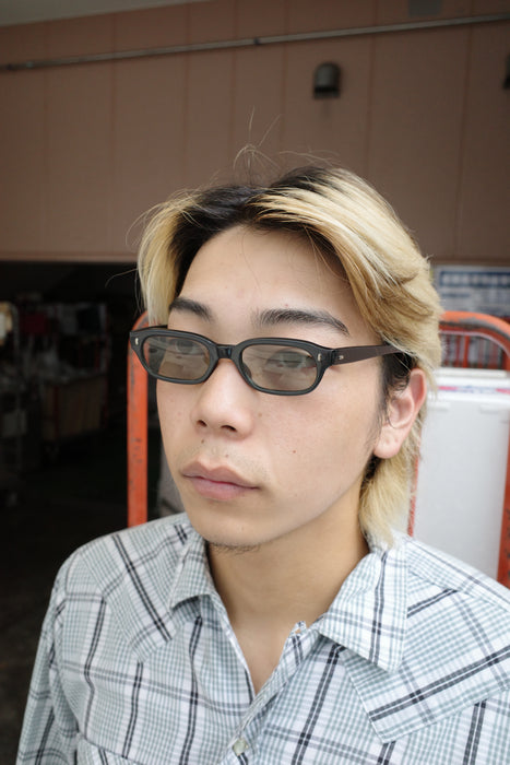 6.70s Italian black acetate optical sunglasses