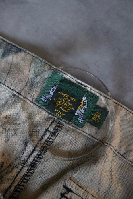 90s Cabelas real tree flannel pants