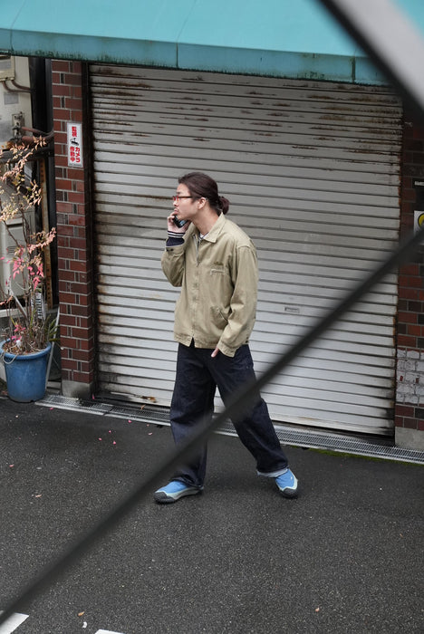 80s STUSSY cotton sports jacket