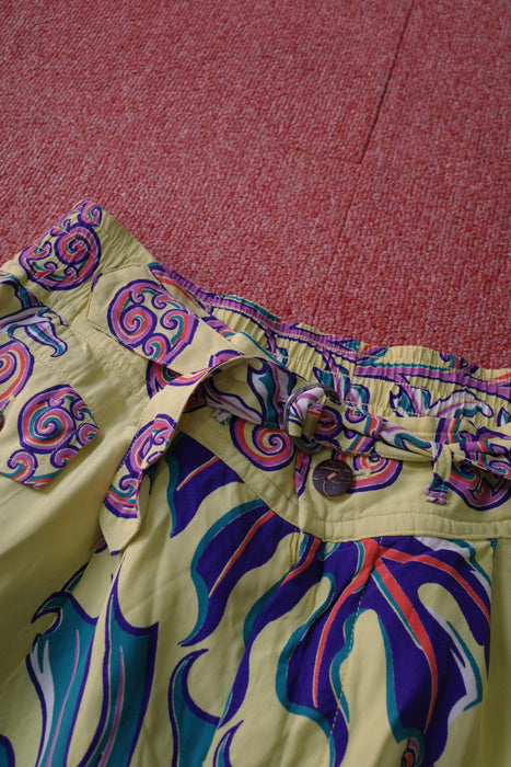 50s KAMEHAMEHA rayon beach shorts