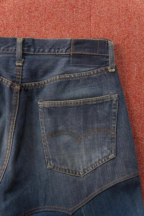 60s Hand Made by Denim Evalution leather 501 "E"