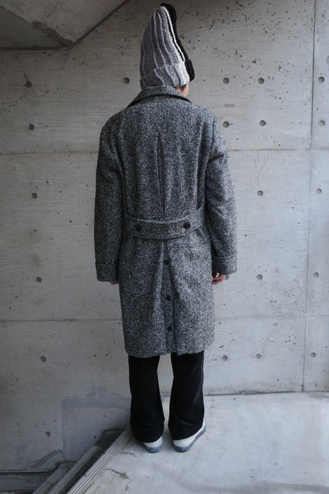 EMPORIO ARMANI virgin wool×alpaca coat