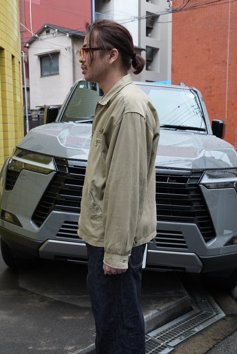 80s STUSSY cotton sports jacket