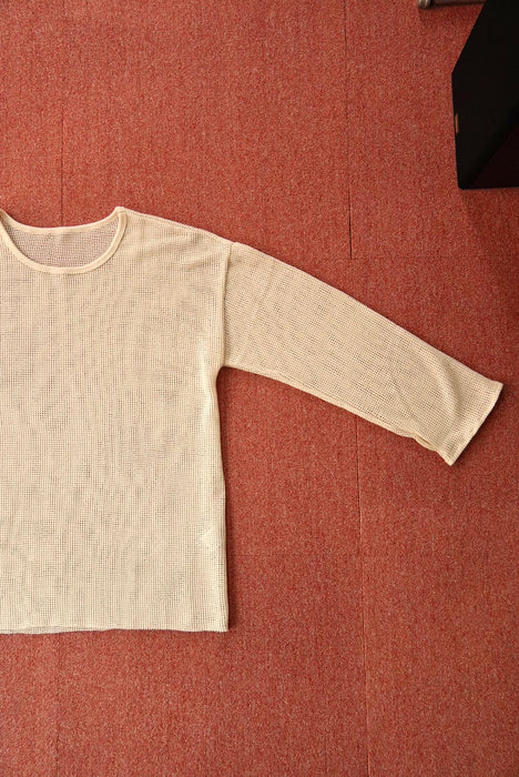 HAPPYEND mesh tee white