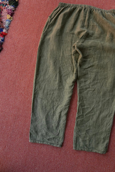 90s FLAX easy linen pants